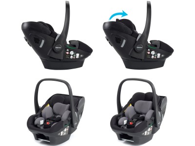 Babymore Pecan i-Size Baby Car Seat with Isofix Base