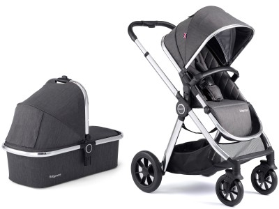 Babymore Memore V2 Pram Pushchair 11 Piece – Chrome