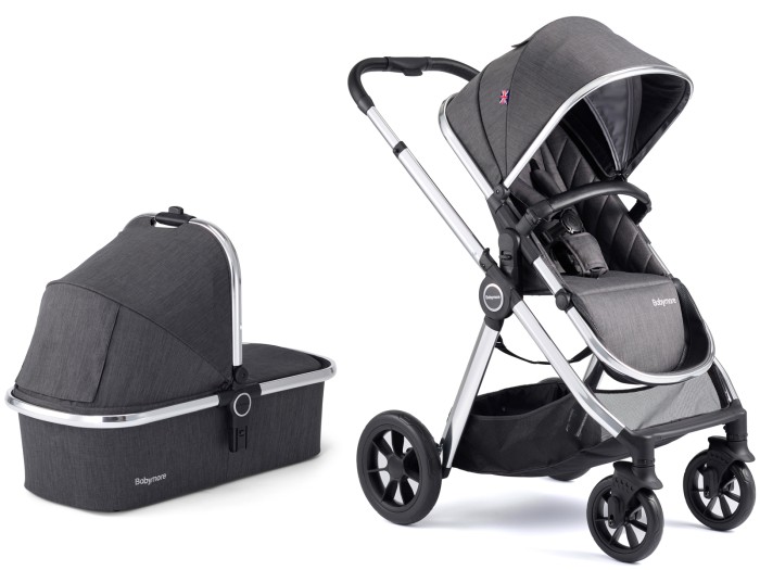 Babymore Memore V2 Travel System 13 Piece Pecan i-Size – Chrome