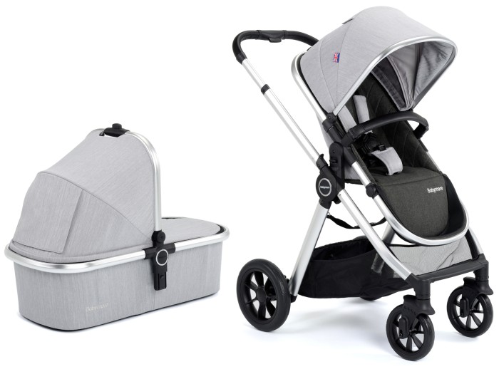 Babymore MeMore V2 Pram Pushchair - Silver