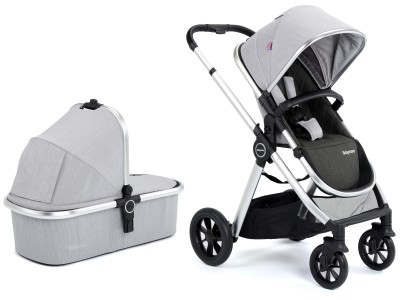Babymore MeMore V2 Pram Pushchair - Silver