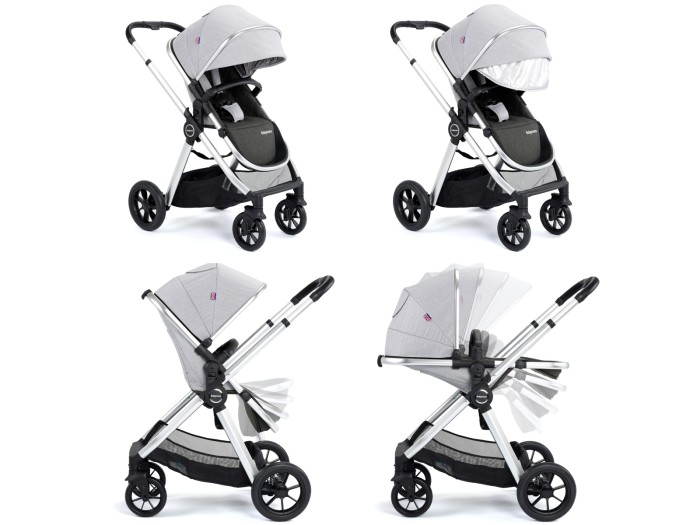 Babymore MeMore V2 Pram Pushchair - Silver