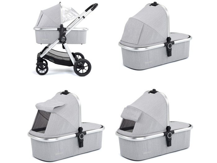 Babymore MeMore V2 Pram Pushchair - Silver