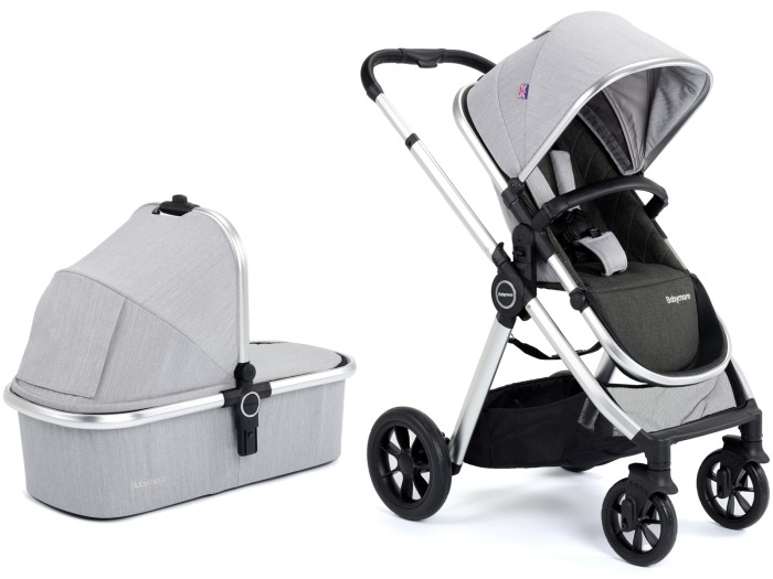 Babymore Memore V2 Travel System 13 Piece Pecan i-Size – Silver