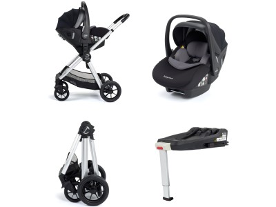 Babymore Memore V2 Travel System 13 Piece Pecan i-Size – Silver