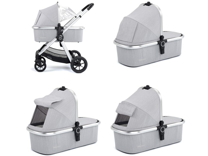 Babymore Memore V2 Travel System 13 Piece Pecan i-Size – Silver