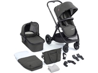 Babymore MeMore V2 Pram Pushchair - Black