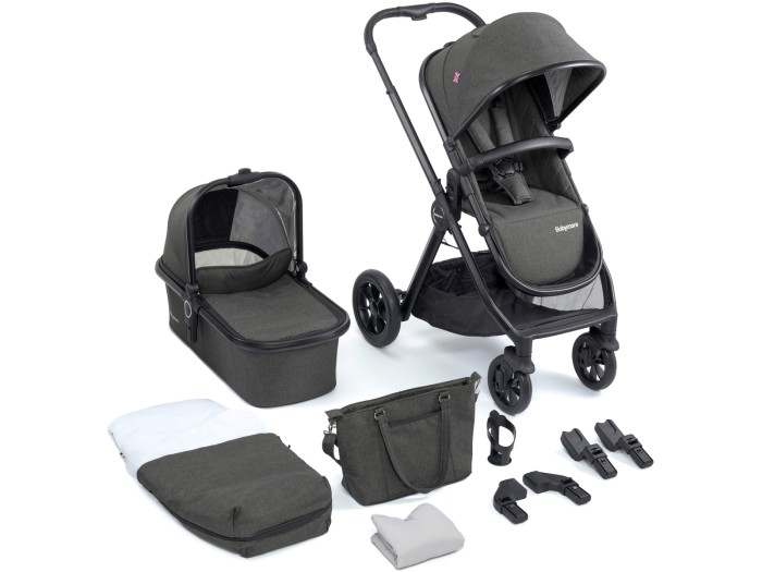 Babymore MeMore V2 Pram Pushchair - Black