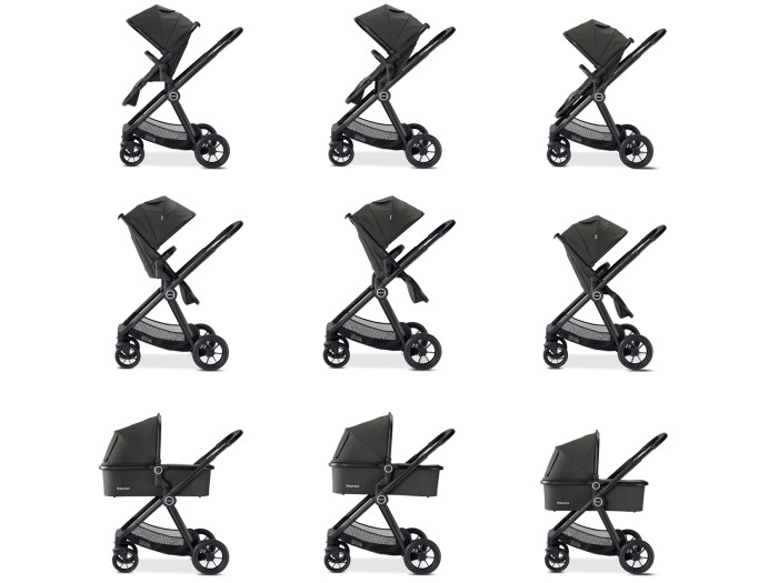 Babymore MeMore V2 Pram Pushchair - Black