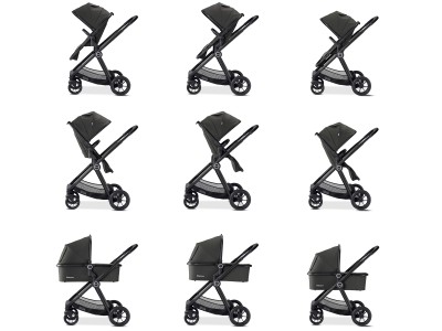 Babymore MeMore V2 Pram Pushchair - Black