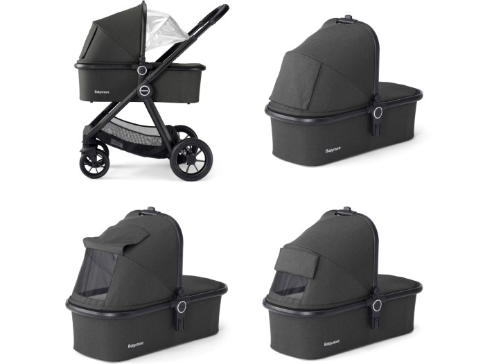 Babymore MeMore V2 Pram Pushchair - Black