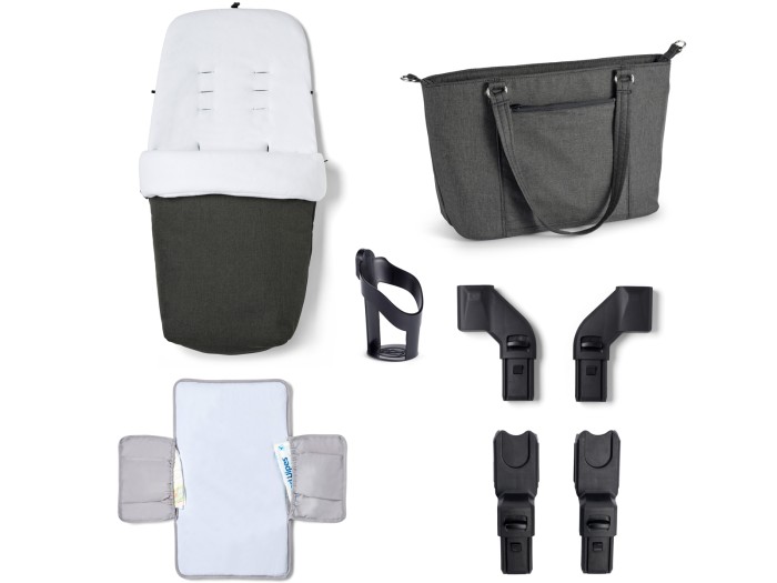 Babymore MeMore V2 Pram Pushchair - Black