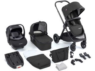 Babymore Memore V2 Travel System 13 Piece Pecan i-Size – Black