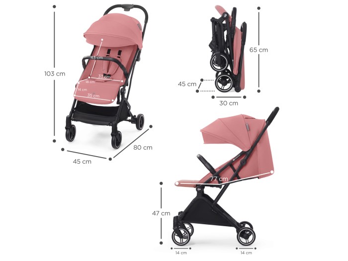 Kinderkraft INDY 2 pushchair - Dhalia Pink