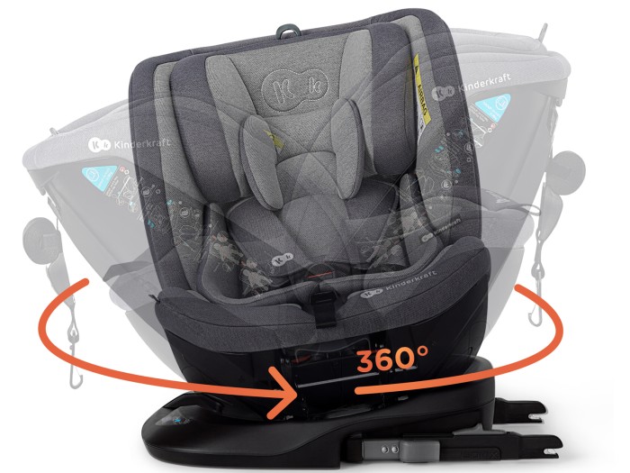 Kinderkraft XPEDITION 360° Rotating Car Seat - Black
