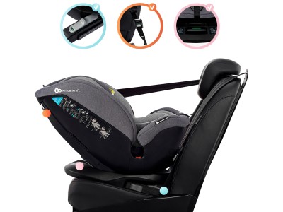 Kinderkraft XPEDITION 360° Rotating Car Seat - Black