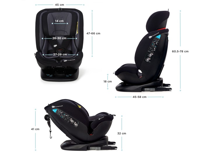 Kinderkraft XPEDITION 360° Rotating Car Seat - Black
