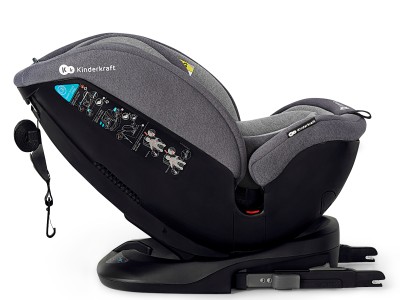Kinderkraft XPEDITION 360° Rotating Car Seat - Grey
