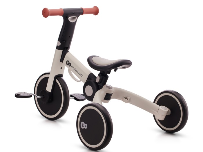 Kinderkraft 4TRIKE Ticycle/Balance Bike - Silver Grey