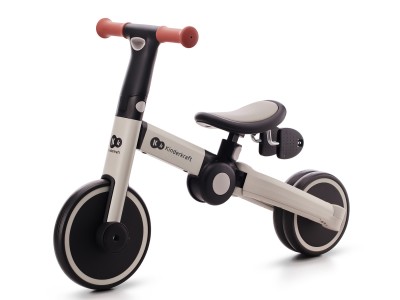 Kinderkraft 4TRIKE Ticycle/Balance Bike - Silver Grey
