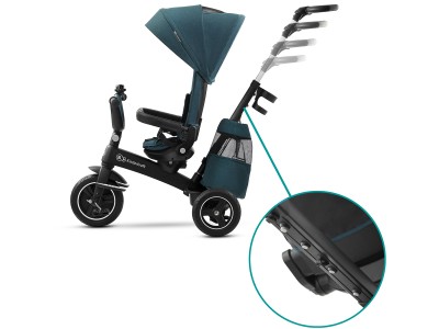Kinderkraft Easytwist Tricycle - Midnight Green