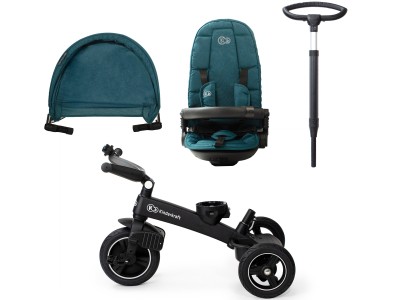 Kinderkraft Easytwist Tricycle - Midnight Green