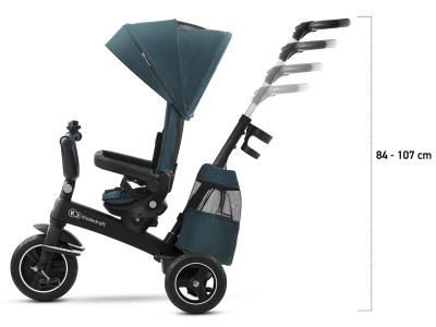 Kinderkraft Easytwist Tricycle - Midnight Green