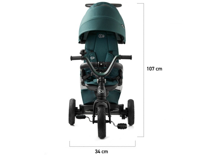 Kinderkraft Easytwist Tricycle - Midnight Green