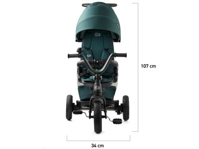 Kinderkraft Easytwist Tricycle - Midnight Green