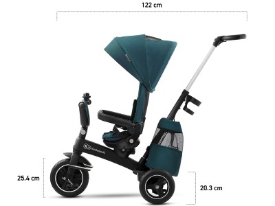 Kinderkraft Easytwist Tricycle - Midnight Green