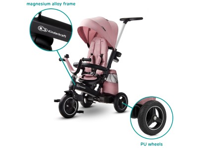 Kinderkraft Easytwist Tricycle - Mauvelous Pink