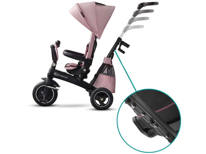 Kinderkraft Easytwist Tricycle - Mauvelous Pink