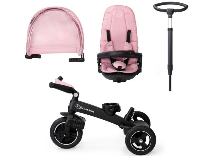 Kinderkraft Easytwist Tricycle - Mauvelous Pink