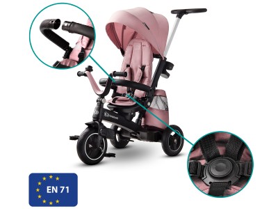 Kinderkraft Easytwist Tricycle - Mauvelous Pink