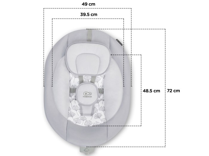 Kinderkraft Luli Baby Rocker - Grey
