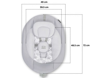 Kinderkraft Luli Baby Rocker - Grey